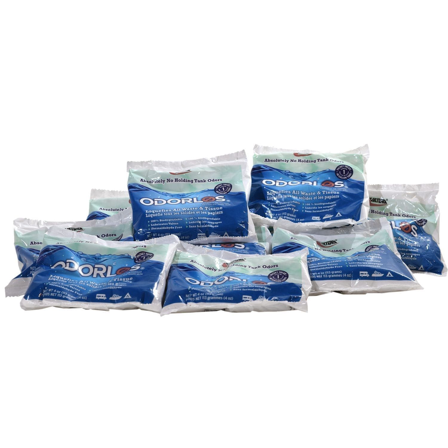 Valterra Odorlos Waste Holding Tank Treatment (10 Tear and Pour Packets) -  Ruston RV Centre